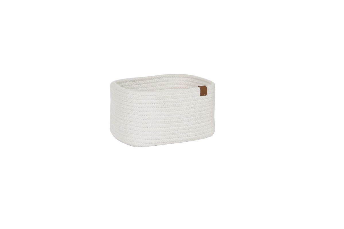 CESTA ALGODON 17X12X11CM BLANCO